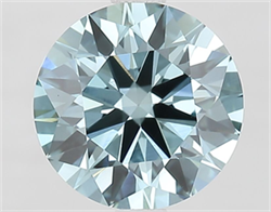 Picture of Lab Grown Diamond 2.07 Carats, Round with Ideal Cut, Fancy Vivid Blue Color, VS1 Clarity and Certified by IGI