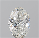 Natural Diamond 0.90 Carats, Oval with  Cut, H Color, IF Clarity and Certified by GIA