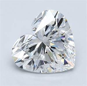 Picture of Natural Diamond 3.03 Carats, Heart with  Cut, E Color, SI1 Clarity and Certified by GIA