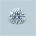 Natural Diamond 0.40 Carats, Round with Very Good Cut, E Color, SI2 Clarity and Certified by GIA