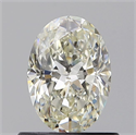 Natural Diamond 0.70 Carats, Oval with  Cut, K Color, VS1 Clarity and Certified by GIA
