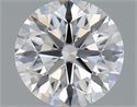 Natural Diamond 0.70 Carats, Round with Excellent Cut, D Color, VS2 Clarity and Certified by GIA