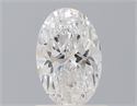 Natural Diamond 0.71 Carats, Oval with  Cut, D Color, VVS2 Clarity and Certified by GIA