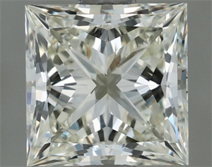 Picture of Natural Diamond 0.80 Carats, Princess with  Cut, K Color, VS1 Clarity and Certified by IGI
