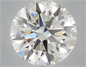 Lab Grown Diamond 1.06 Carats, Round with Ideal Cut, F Color, VVS1 Clarity and Certified by IGI
