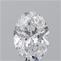 Natural Diamond 1.20 Carats, Oval with  Cut, E Color, SI1 Clarity and Certified by GIA