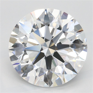 Picture of Lab Grown Diamond 4.05 Carats, Round with Excellent Cut, D Color, VVS1 Clarity and Certified by GIA