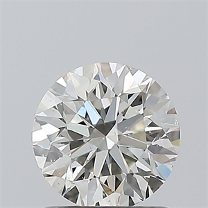 Picture of Natural Diamond 1.00 Carats, Round with Excellent Cut, I Color, SI2 Clarity and Certified by GIA