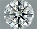 Natural Diamond 0.50 Carats, Round with Excellent Cut, K Color, I1 Clarity and Certified by GIA