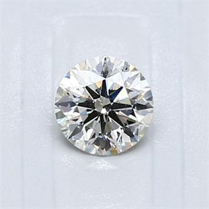 Picture of Natural Diamond 0.50 Carats, Round with Excellent Cut, K Color, SI2 Clarity and Certified by GIA