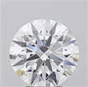 Lab Grown Diamond 4.08 Carats, Round with Ideal Cut, D Color, IF Clarity and Certified by IGI