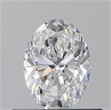 Natural Diamond 0.50 Carats, Oval with  Cut, D Color, VVS1 Clarity and Certified by GIA