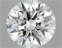 Lab Grown Diamond 3.01 Carats, Round with Excellent Cut, E Color, VVS2 Clarity and Certified by IGI