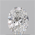 Natural Diamond 0.52 Carats, Oval with  Cut, F Color, VS1 Clarity and Certified by GIA