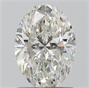 Natural Diamond 1.01 Carats, Oval with  Cut, I Color, SI1 Clarity and Certified by GIA