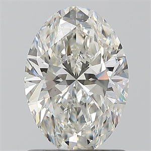 Picture of Natural Diamond 1.01 Carats, Oval with  Cut, I Color, SI1 Clarity and Certified by GIA
