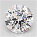 Lab Grown Diamond 1.54 Carats, Round with Ideal Cut, D Color, IF Clarity and Certified by IGI