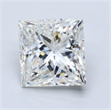 Diamante Natural 2.72 quilates, Princesa , Color I, claridad VS2 y certificado GIA