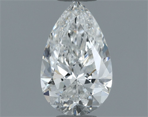 Foto Diamante Natural 0.50 quilates, De pera , Color G, claridad SI1 y certificado GIA de