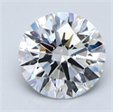 Natural Diamond 2.02 Carats, Round with Excellent Cut, D Color, VS1 Clarity and Certified by GIA