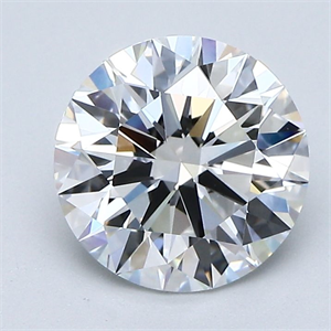 Picture of Natural Diamond 2.02 Carats, Round with Excellent Cut, D Color, VS1 Clarity and Certified by GIA