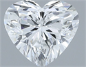 Natural Diamond 0.41 Carats, Heart with  Cut, F Color, VVS1 Clarity and Certified by GIA