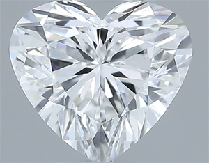 Foto Diamante Natural 0.41 quilates, Corazón , Color F, claridad VVS1 y certificado GIA de