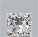 Natural Diamond 0.70 Carats, Princess with  Cut, E Color, VS1 Clarity and Certified by GIA