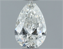 Natural Diamond 0.50 Carats, Pear with  Cut, I Color, SI2 Clarity and Certified by GIA