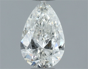 Picture of Natural Diamond 0.50 Carats, Pear with  Cut, I Color, SI2 Clarity and Certified by GIA