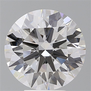 Picture of Lab Grown Diamond 5.55 Carats, Round with Ideal Cut, E Color, VVS2 Clarity and Certified by IGI