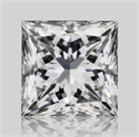 Natural Diamond 0.70 Carats, Princess with  Cut, E Color, VS2 Clarity and Certified by GIA