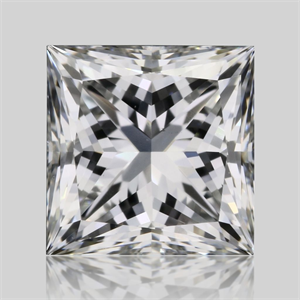 Picture of Natural Diamond 0.70 Carats, Princess with  Cut, E Color, VS2 Clarity and Certified by GIA