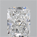 Natural Diamond 0.71 Carats, Radiant with  Cut, F Color, VVS1 Clarity and Certified by GIA