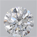 Natural Diamond 1.71 Carats, Round with Excellent Cut, G Color, SI2 Clarity and Certified by GIA