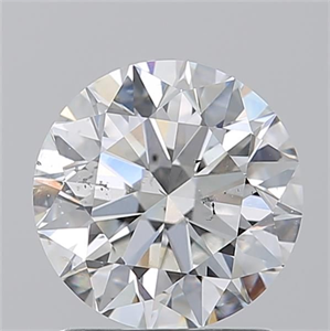 Picture of Natural Diamond 1.71 Carats, Round with Excellent Cut, G Color, SI2 Clarity and Certified by GIA