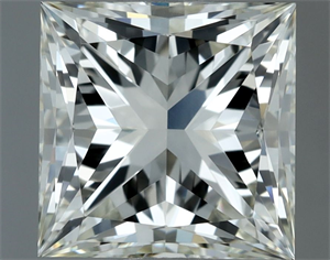 Foto Diamante Natural 1.50 quilates, Princesa , Color J, claridad VVS2 y certificado IGI de