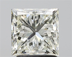 Picture of Natural Diamond 2.02 Carats, Princess with  Cut, J Color, SI2 Clarity and Certified by IGI