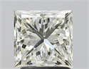 Natural Diamond 2.02 Carats, Princess with  Cut, J Color, SI2 Clarity and Certified by IGI