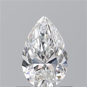Picture of Natural Diamond 0.71 Carats, Pear with  Cut, E Color, VS2 Clarity and Certified by GIA