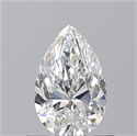 Natural Diamond 0.71 Carats, Pear with  Cut, E Color, VS2 Clarity and Certified by GIA