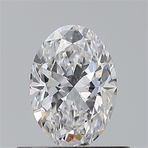 Picture of Natural Diamond 0.50 Carats, Oval with  Cut, D Color, VS2 Clarity and Certified by GIA