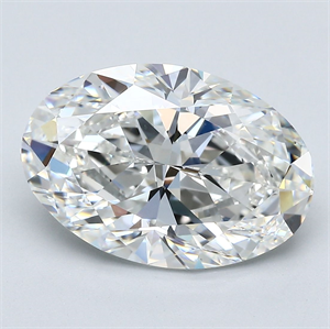 Picture of Natural Diamond 5.08 Carats, Oval with  Cut, G Color, VS1 Clarity and Certified by GIA