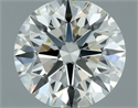 Natural Diamond 1.02 Carats, Round with Excellent Cut, J Color, IF Clarity and Certified by IGI