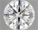 Lab Grown Diamond 1.09 Carats, Round with Excellent Cut, D Color, VVS2 Clarity and Certified by IGI