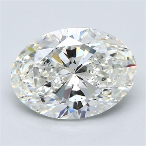 Picture of Natural Diamond 4.01 Carats, Oval with  Cut, H Color, SI2 Clarity and Certified by GIA
