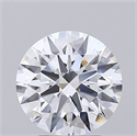 Lab Grown Diamond 2.44 Carats, Round with Ideal Cut, D Color, IF Clarity and Certified by IGI