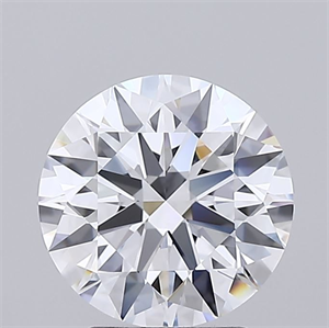 Picture of Lab Grown Diamond 2.44 Carats, Round with Ideal Cut, D Color, IF Clarity and Certified by IGI
