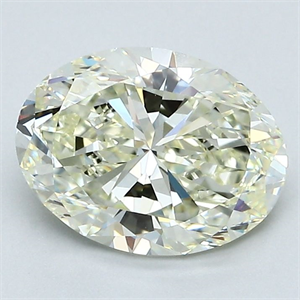 Picture of Natural Diamond 2.00 Carats, Oval with  Cut, M Color, VVS2 Clarity and Certified by GIA