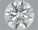 Natural Diamond 0.71 Carats, Round with Excellent Cut, F Color, VVS1 Clarity and Certified by GIA
